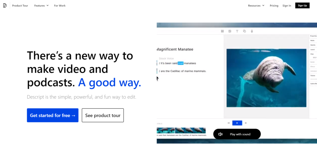 AI Video editing