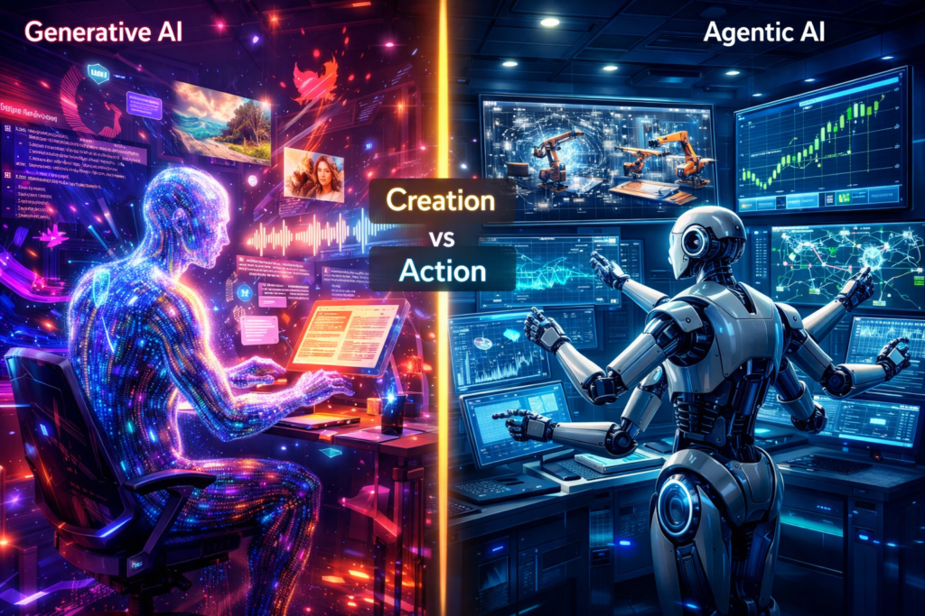 agentic AI vs generative AI